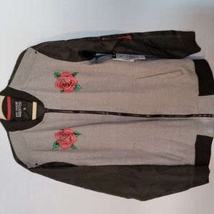 Raw Yarn zip up jacket